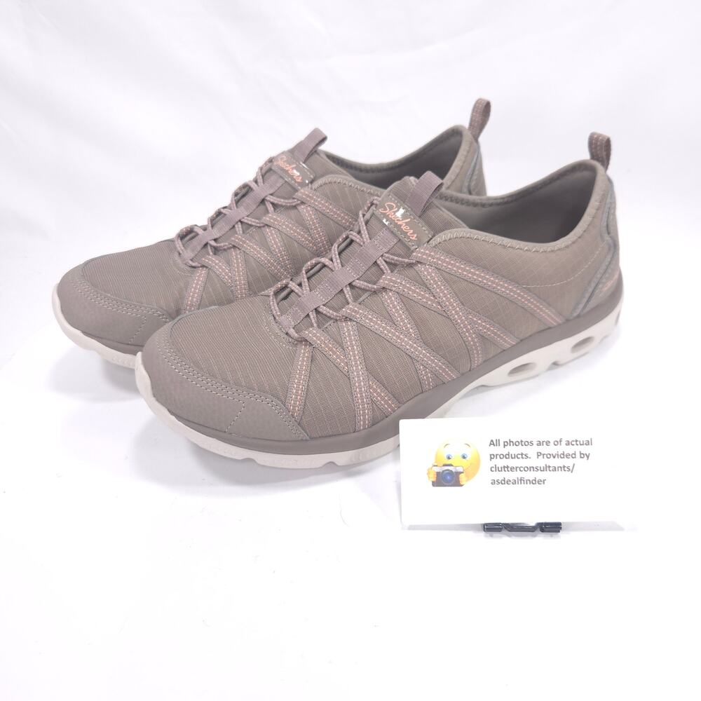 Skechers Bungee Slip Ons Athletic Running Shoe Womens Size 9.5 100250 Taupe